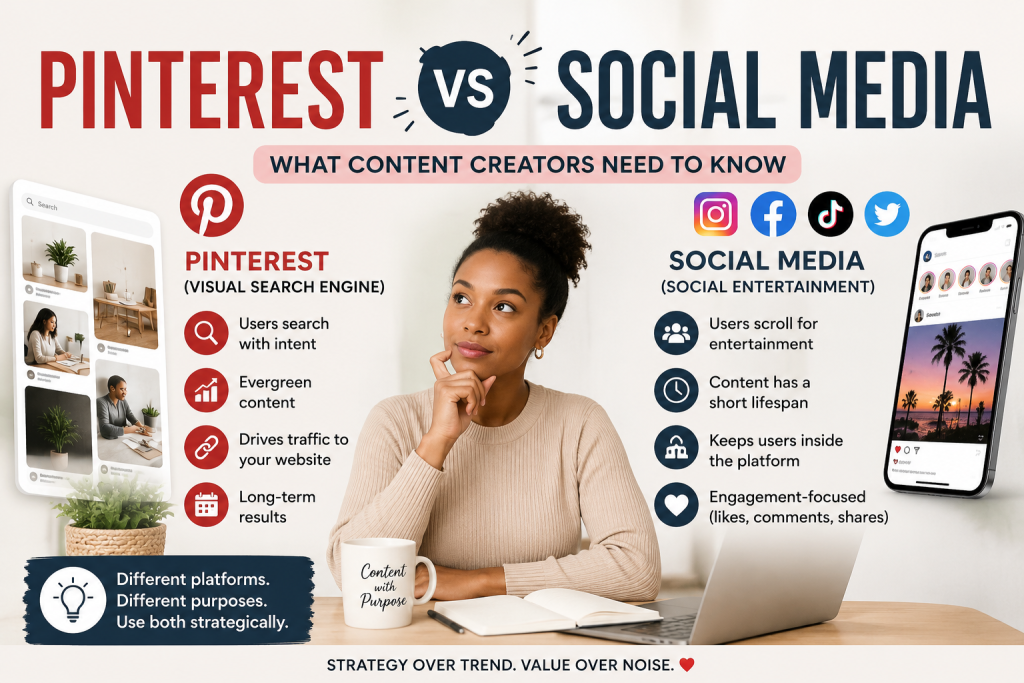 Pinterest vs social media platforms